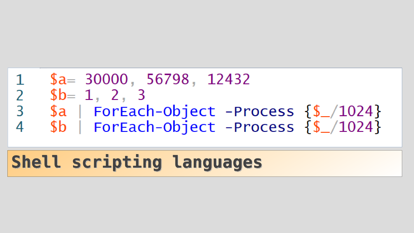 Course Image Shell scripting languages